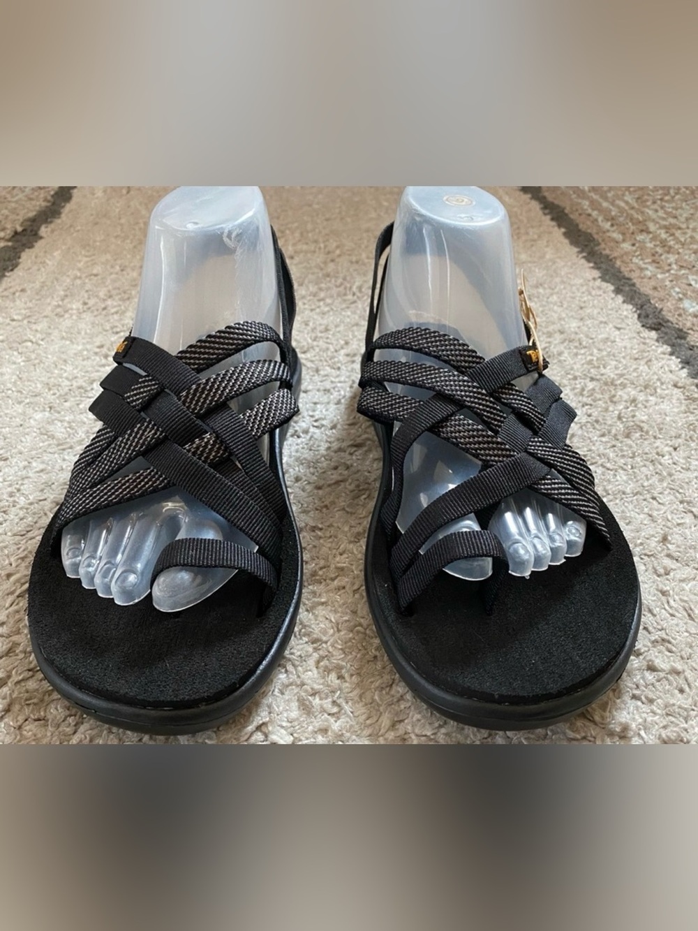 Teva Women's Voya Strappy Sandals Black - Picture 2 of 5